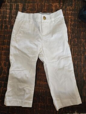 Janie And Jack White Twill Pants